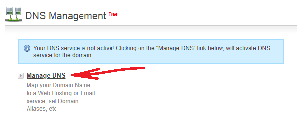 Die DNS-Verwaltung finden